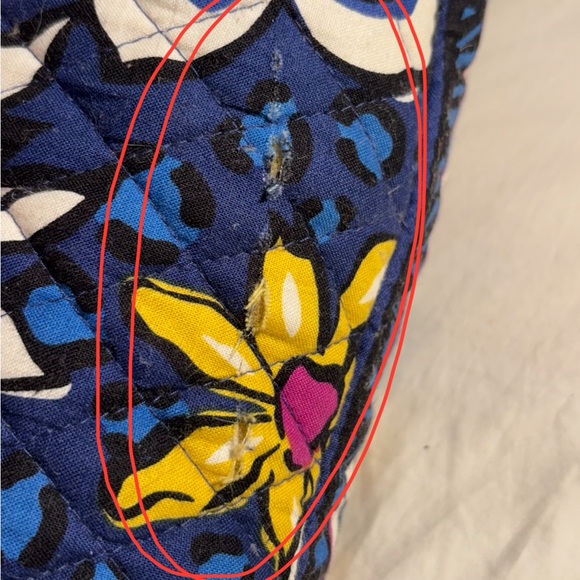 Vera Bradley African Violet Blue Floral Tote Set of 3 2014 fall to 2015 spring. - Picture 8 of 16